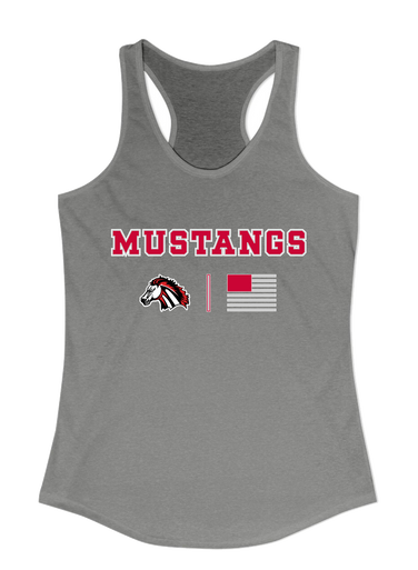 Creekview Mustangs Team Colors Flag Women's Tank Top