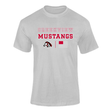 Creekview Mustangs Spirit Flag Men's Premium SS T-Shirt