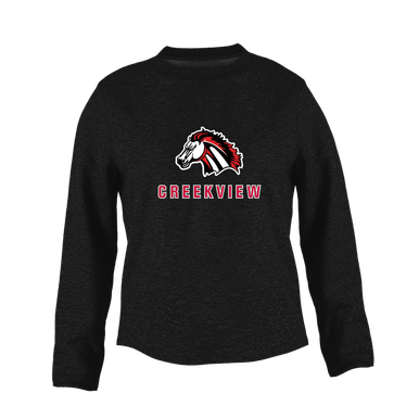 Creekview Mustangs Mascot #2 Women's Sweatshirt