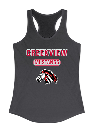 Creekview Mustangs Mascot #3 Women's Tank Top