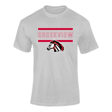Creekview Mustangs Mascot #4 Men's SS T-Shirt