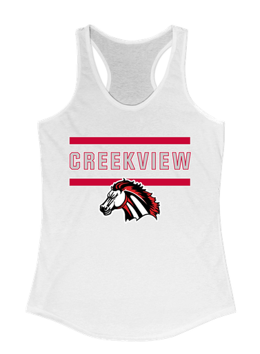 Creekview Mustangs Mascot #4 Women's Tank Top