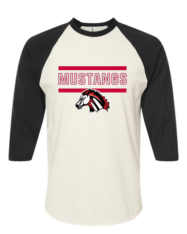 Creekview Mustangs Mascot #5 Men's Baseball T-Shirt