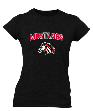 Creekview Mustangs Mascot #6 Women's Premium SS T-Shirt