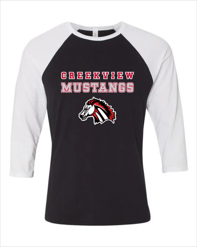 Creekview Mustangs Spirit Men's Baseball T-Shirt