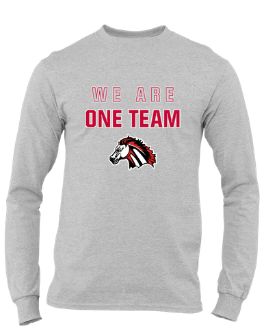 Creekview Mustangs We Are One Team Men's LS T-Shirt