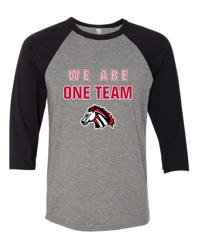 Creekview Mustangs We Are One Team Men's Baseball T-Shirt