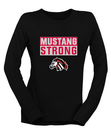 Creekview Mustangs Strong #1 Women's LS T-Shirt