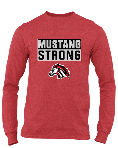 Creekview Mustangs Strong #1 Men's LS T-Shirt