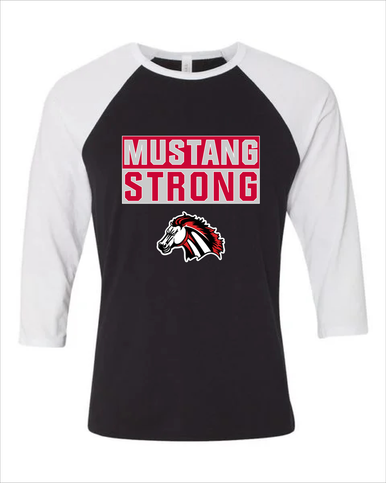 Creekview Mustangs Strong #1 Women's Baseball T-Shirt