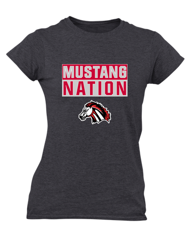 Creekview Mustangs Nation #1 Women's SS T-Shirt