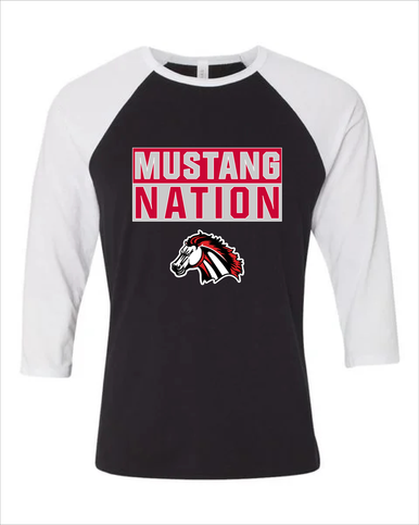 Creekview Mustangs Nation #1 Men's Baseball T-Shirt