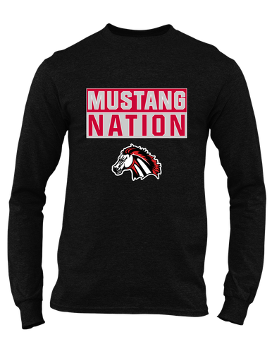 Creekview Mustangs Nation #1 Men's Premium LS T-Shirt