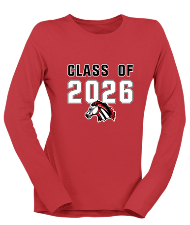 Creekview Mustangs Class of 2026 Women's LS T-Shirt
