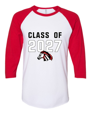 Creekview Mustangs Class of 2027 Men's Baseball T-Shirt