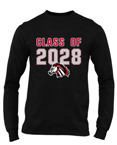 Creekview Mustangs Class of 2028 Men's LS T-Shirt