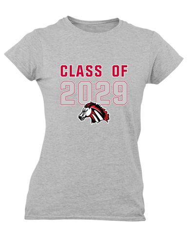 Creekview Mustangs Class of 2029 Women's Premium SS T-Shirt