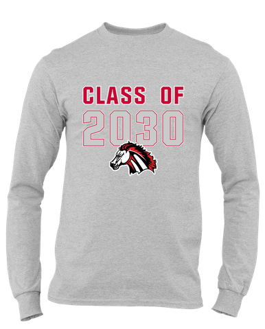 Creekview Mustangs Class of 2030 Men's Premium LS T-Shirt