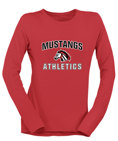 Creekview Mustangs Athletics Women's Premium LS T-Shirt