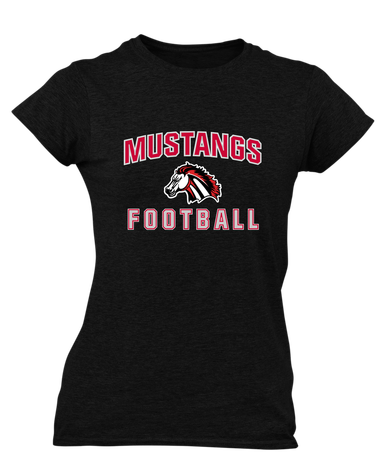 Creekview Mustangs Football #1 Women's SS T-Shirt