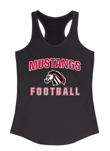Creekview Mustangs Football #1 Women's Tank Top