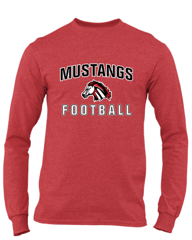 Creekview Mustangs Football #1 Men's LS T-Shirt
