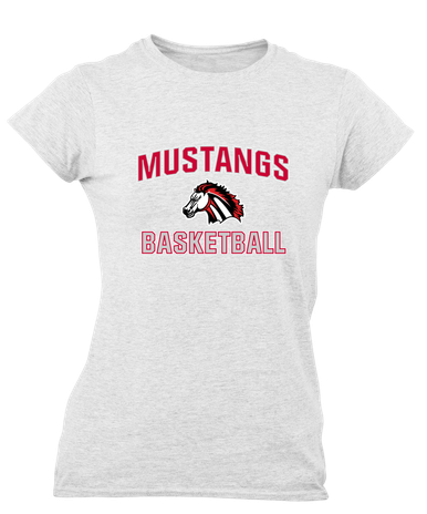 Creekview Mustangs Basketball #1 Women's Premium SS T-Shirt