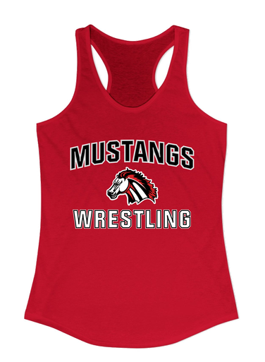 Creekview Mustangs Wrestling Women's Tank Top
