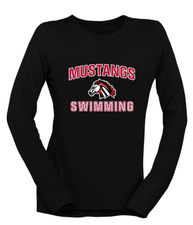 Creekview Mustangs Swimming Women's Premium LS T-Shirt