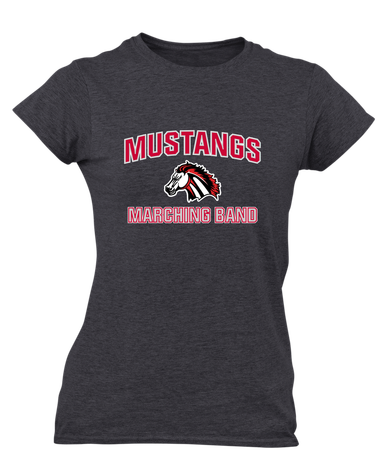Creekview Mustangs Marching Band Women's Premium SS T-Shirt