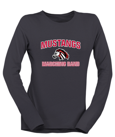 Creekview Mustangs Marching Band Women's LS T-Shirt