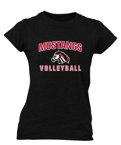 Creekview Mustangs Volleyball Women's Premium SS T-Shirt