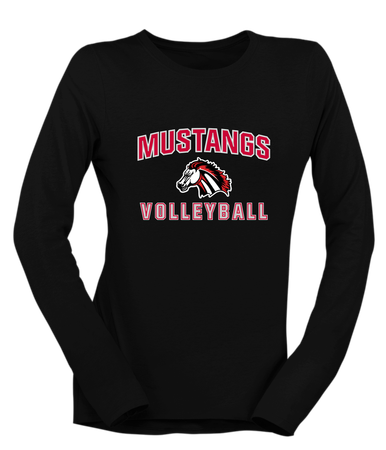Creekview Mustangs Volleyball Women's Premium LS T-Shirt