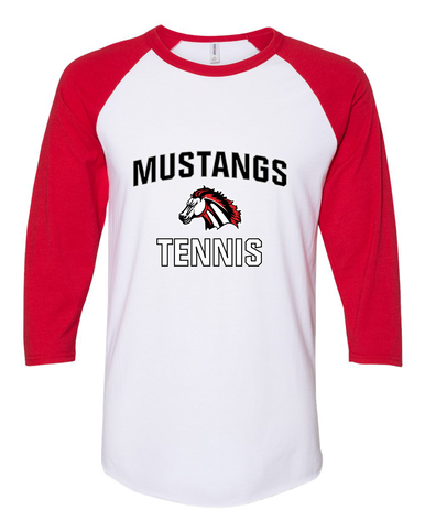 Creekview Mustangs Tennis Men's Baseball T-Shirt