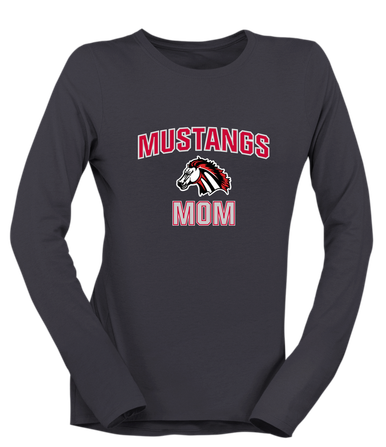 Creekview Mustangs Mom Women's Premium LS T-Shirt