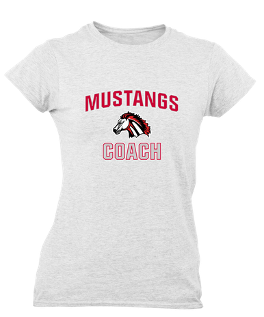Creekview Mustangs Coach Women's Premium SS T-Shirt