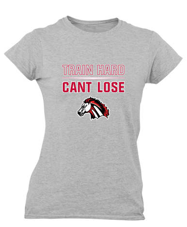Creekview Mustangs Train Hard, Can't Lose Women's SS T-Shirt