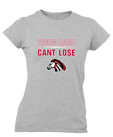 Creekview Mustangs Train Hard, Can't Lose Women's Premium SS T-Shirt