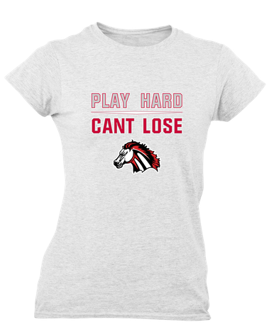 Creekview Mustangs Play Hard, Can't Lose Women's SS T-Shirt