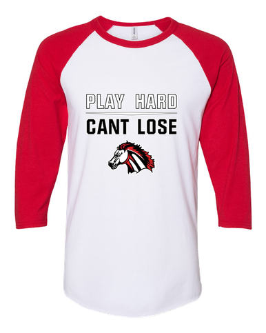 Creekview Mustangs Play Hard, Can't Lose Men's Baseball T-Shirt