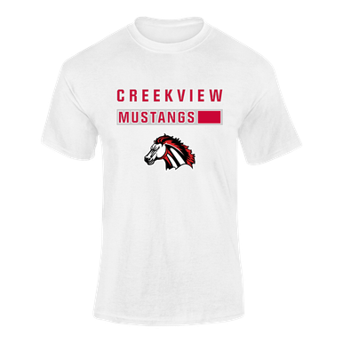 Creekview Mustangs Mascot #7 Men's Premium SS T-Shirt
