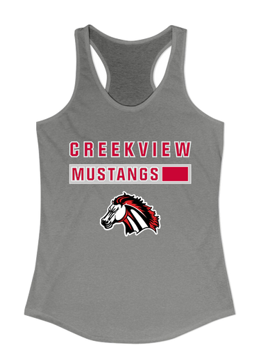 Creekview Mustangs Mascot #7 Women's Tank Top