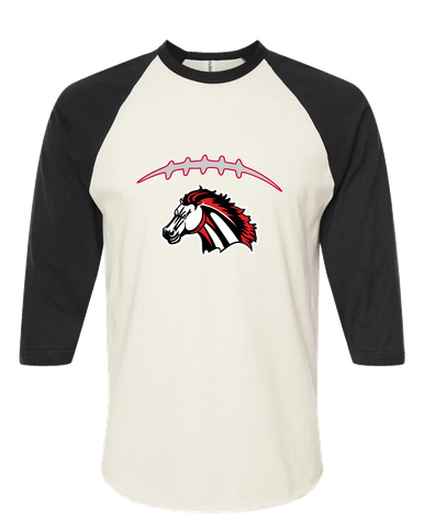 Creekview Mustangs Football #2 Women's Baseball T-Shirt