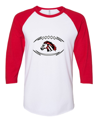 Creekview Mustangs Football #3 Women's Baseball T-Shirt