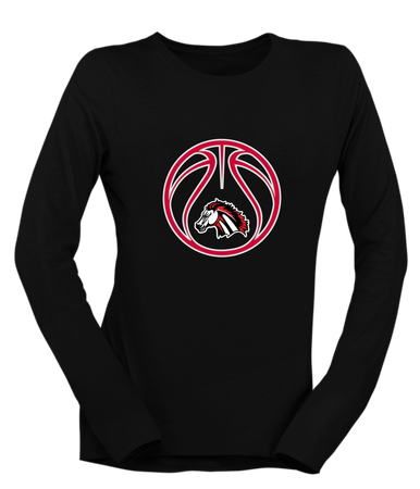 Creekview Mustangs Basketball #2 Women's LS T-Shirt