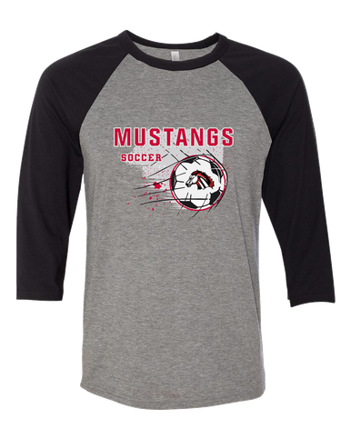 Creekview Mustangs Soccer #2 Men's Baseball T-Shirt
