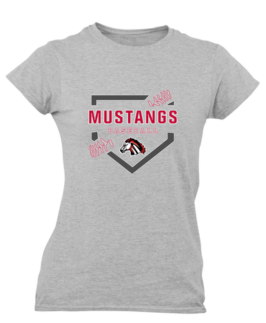 Creekview Mustangs Baseball #2 Women's Premium SS T-Shirt
