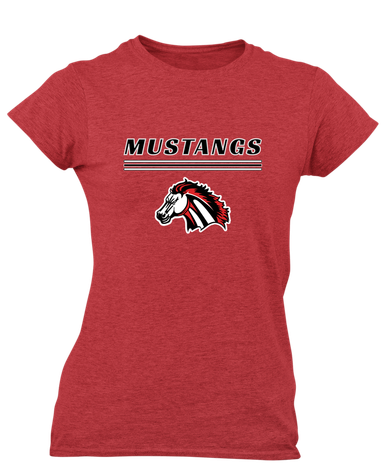 Creekview Mustangs Mascot #8 Women's SS T-Shirt