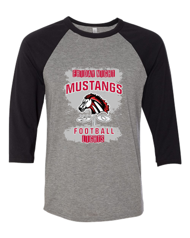 Creekview Mustangs Football #6 Women's Baseball T-Shirt