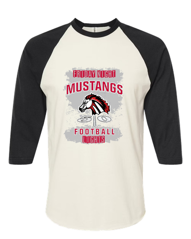 Creekview Mustangs Football #6 Men's Baseball T-Shirt